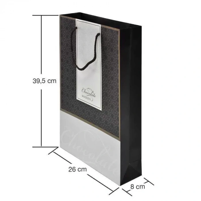 Çikolata Kutusu Çantası Desenli  26x39,5x,8 cm