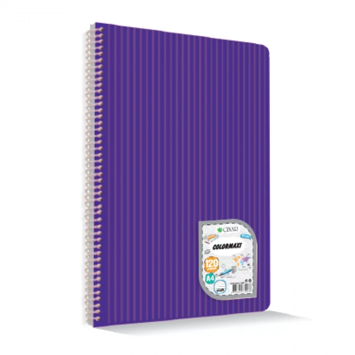 Çınar Colormaxı A4 144 Yp Çizgili Pp Kapak Spiralli 73010