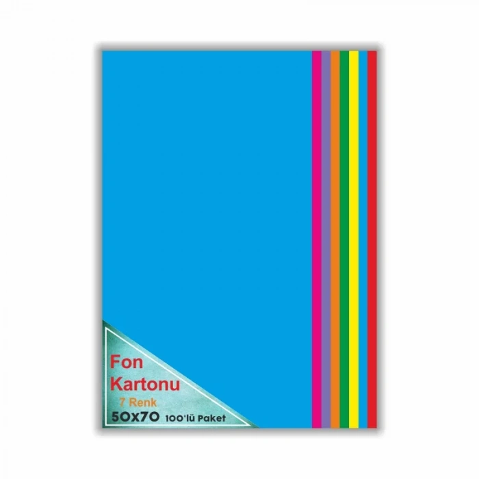 Çınar Fon Kartonu Karışık 48x68 100lü 50008