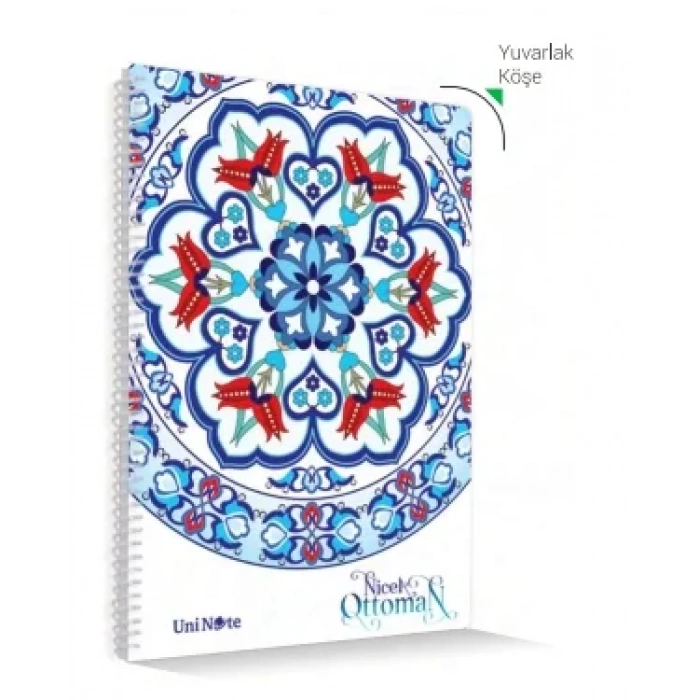 Çınar Nicea Ottoman Spiralli Defter A4 Kareli 96 Yaprak (71711)