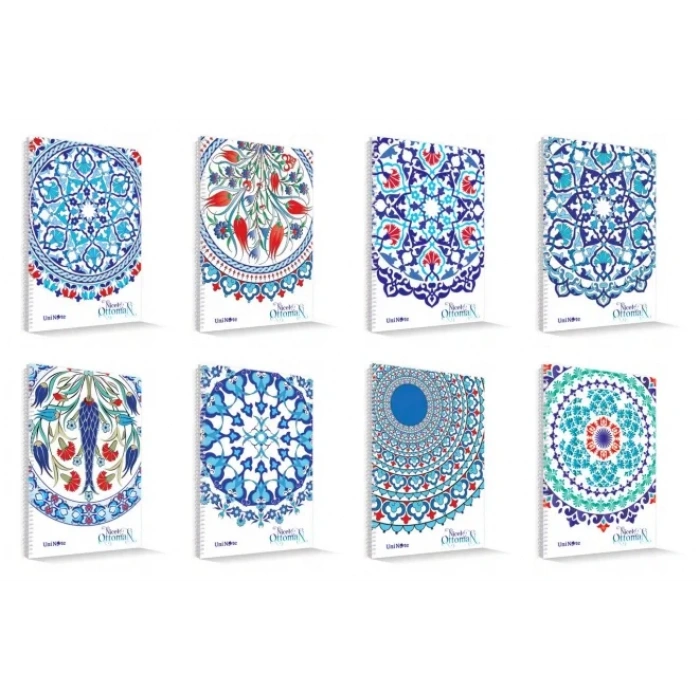 ÇINAR NİCEA OTTOMAN SPİRALLİ DEFTER A4 KARELİ 96 YAPRAK (71711)