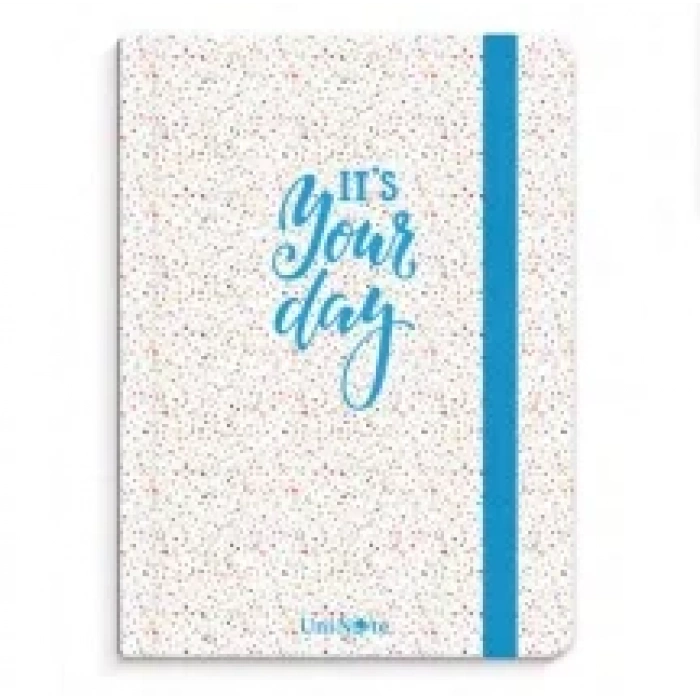Çınar Uni-note Your Day Lastikli Spiralli Sert Kapak Defter 17x24 Çizgili 120 Yaprak (55184)