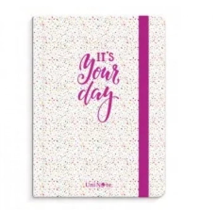 ÇINAR UNİ-NOTE YOUR DAY LASTİKLİ SPİRALLİ SERT KAPAK DEFTER 17x24 KARELİ 120 YAPRAK (55185)