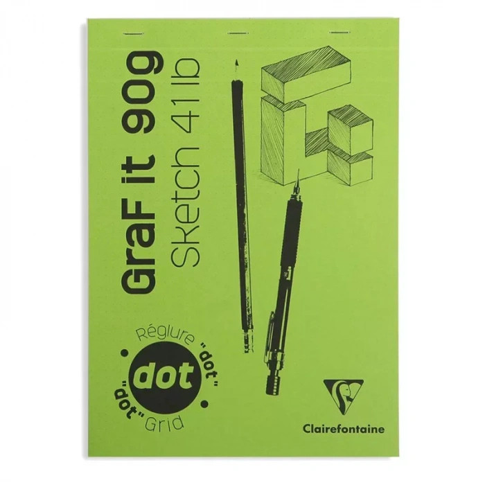 Clairefontaine Graf İt Dot Noktalı Blok 90g 80 Yaprak