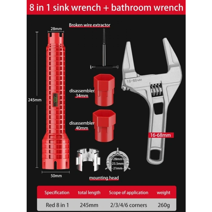 Çok Amaçlı Tesisatçı El Aleti