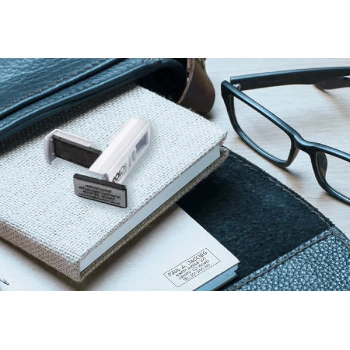 COLOP CEP20 KAŞE BEYAZ KASA SİYAH KEÇE - 14X38MM