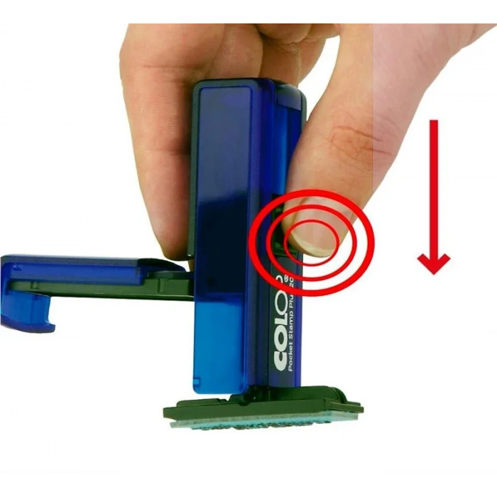 COLOP CEP20 KAŞE MAVİ KASA SİYAH KEÇE - 14X38MM