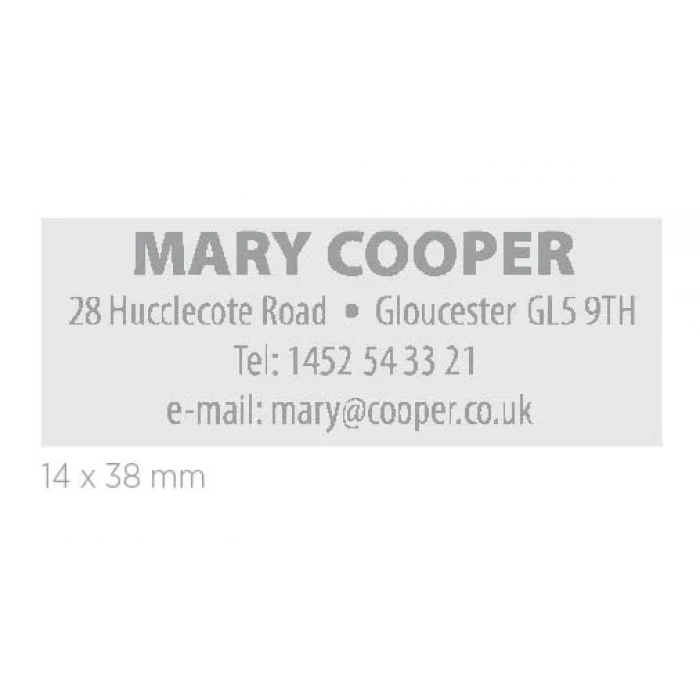 COLOP PRINTER C20 KIRMIZI KASA SİYAH KEÇE - 14X38MM