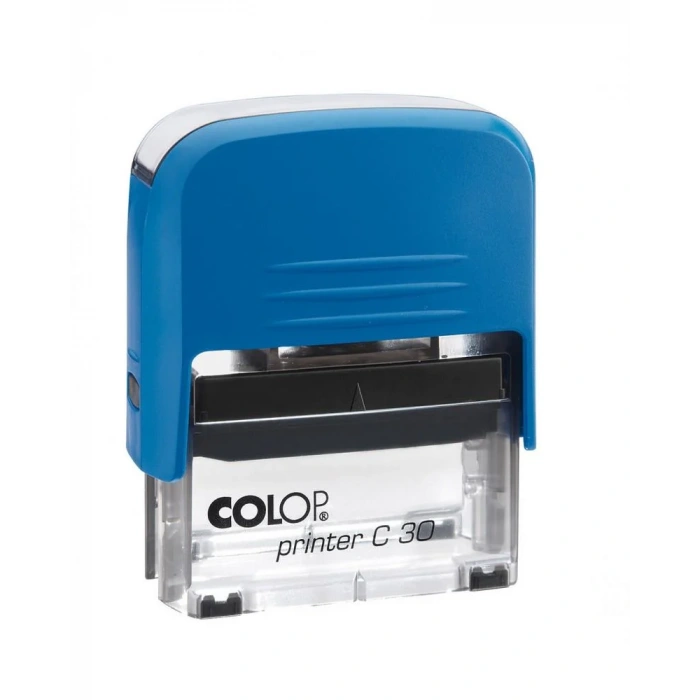 COLOP PRINTER C30 MAVİ KASA SİYAH KEÇE - 18X47MM
