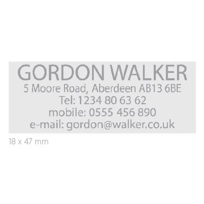 COLOP PRINTER C30 TURUNCU KASA SİYAH KEÇE - 18X47MM