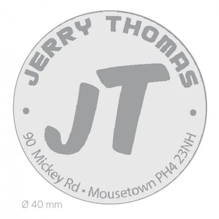 COLOP STAMP MOUSE R40 KROM KASA MAVİ KEÇE - 40MM