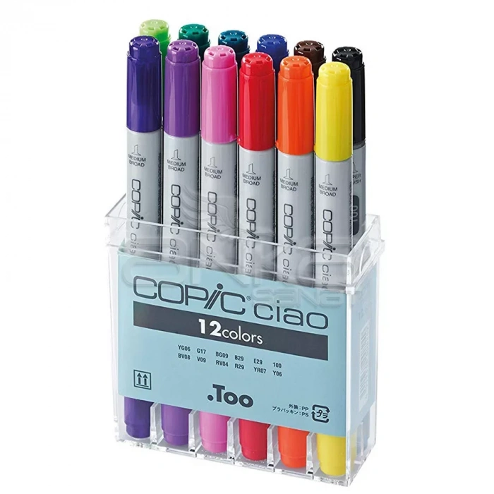 Copic Ciao Marker 12li Set Basic Colors