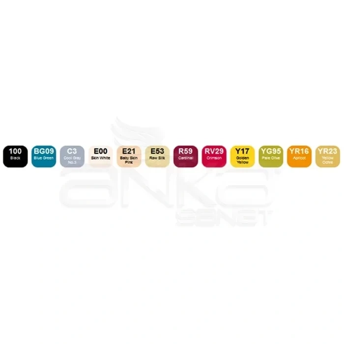 Copic Ciao Marker 12li Set School Uniforms