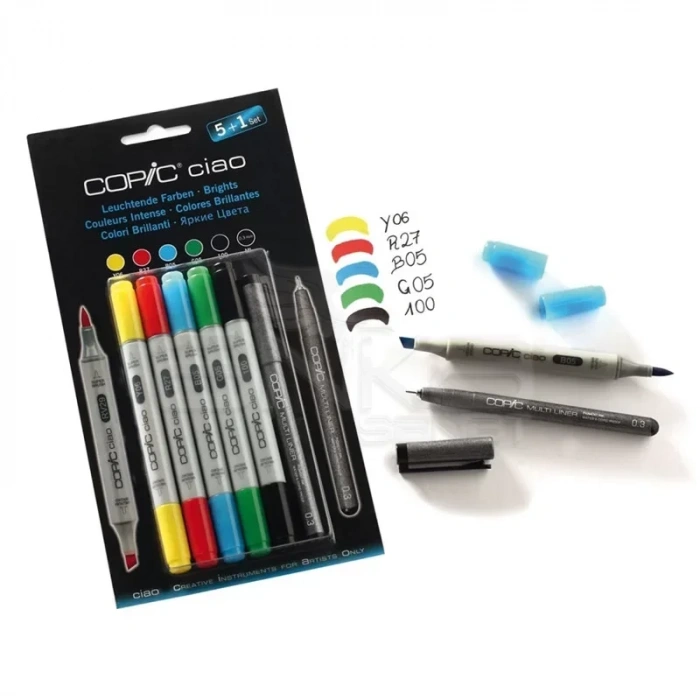 Copic Ciao Marker 5+1 Set Brights
