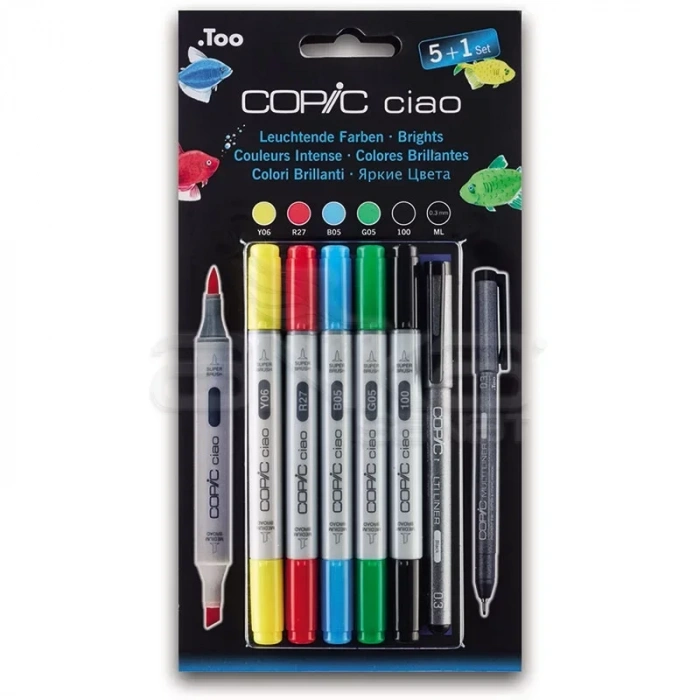 Copic Ciao Marker 5+1 Set Brights
