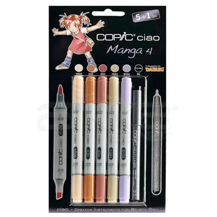 Copic Ciao Marker 5+1 Set Manga 4