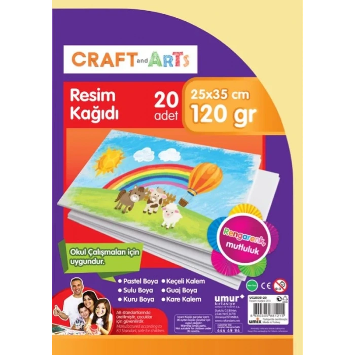 Craft&arts 2535-20 Resim Kağıdı 25x35 20li Poşet