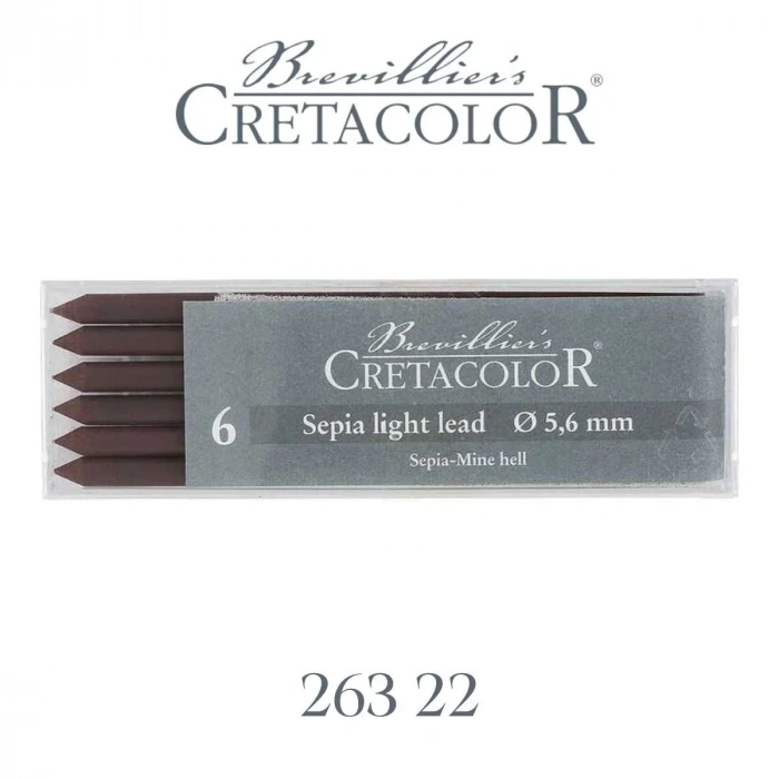 Cretacolor Portmin Kalem Ucu 5.6mm 6lı Sepia Light 26322