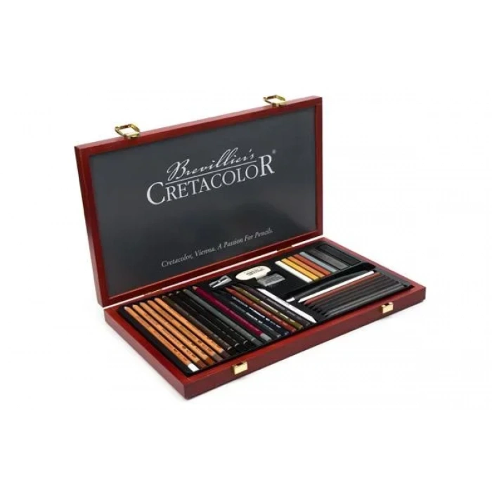 Cretacolor Ultimo Premium Çizim Seti Ahşap Kutu 36lı 40067