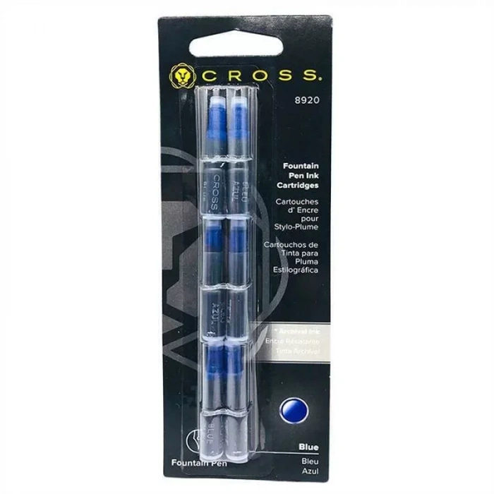 CROSS DOLMA KALEM KARTUŞU MAVİ 6 LI 8920