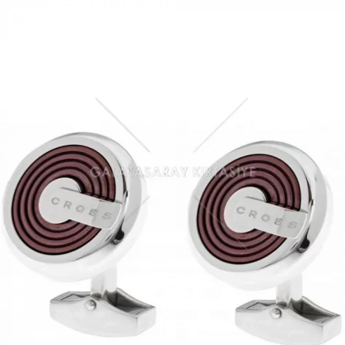 Cross Kahverengi Kaplama Çelik Kol Düğmesi CR022-C1