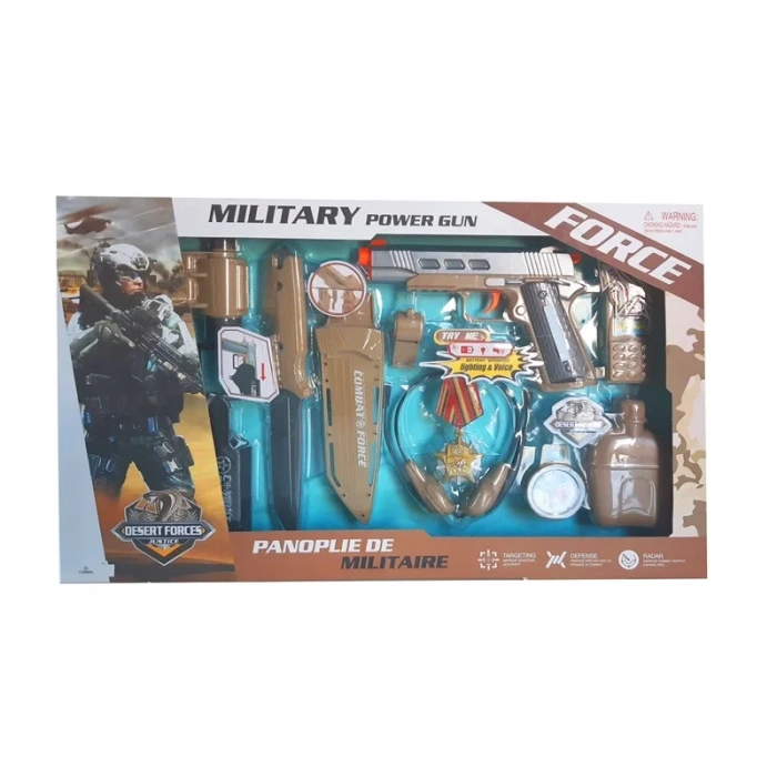 Ctoy Oyuncak Kutulu Bıçak Ve Dürbünlü Asker Seti