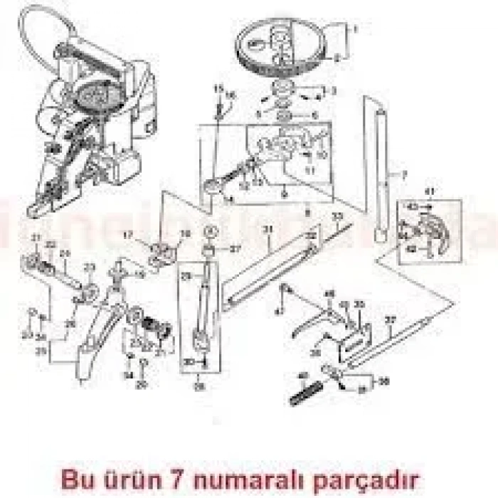 Çuval Ağzı Dikiş Makinesi Ana Mili