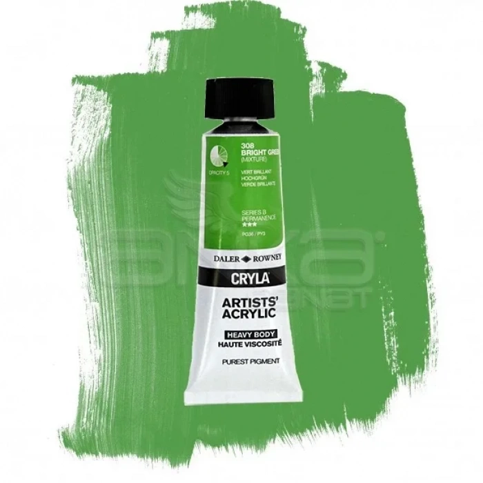 Daler Rowney Cryla Artist Akrilik Boya 75ml 308 Bright Green Seri B