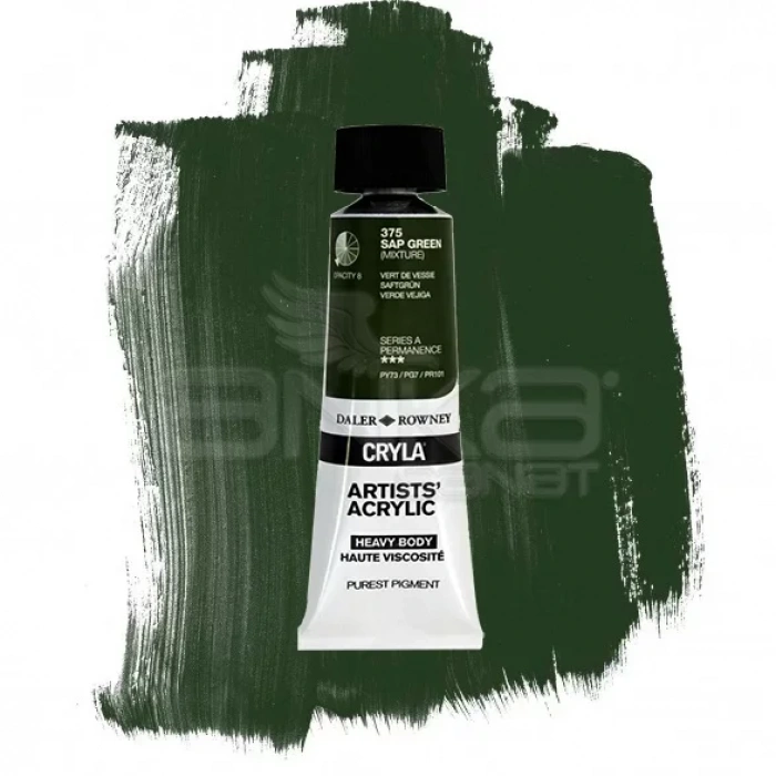 Daler Rowney Cryla Artist Akrilik Boya 75ml 375 Sap Green Seri A