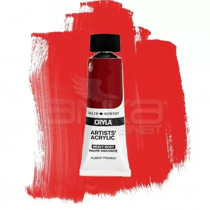 Daler Rowney Cryla Artist Akrilik Boya 75ml 507 Cadmium Scarlet Seri C