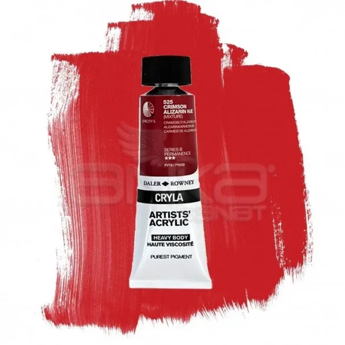 Daler Rowney Cryla Artist Akrilik Boya 75ml 525 Crimson Alizarin Hue Seri B
