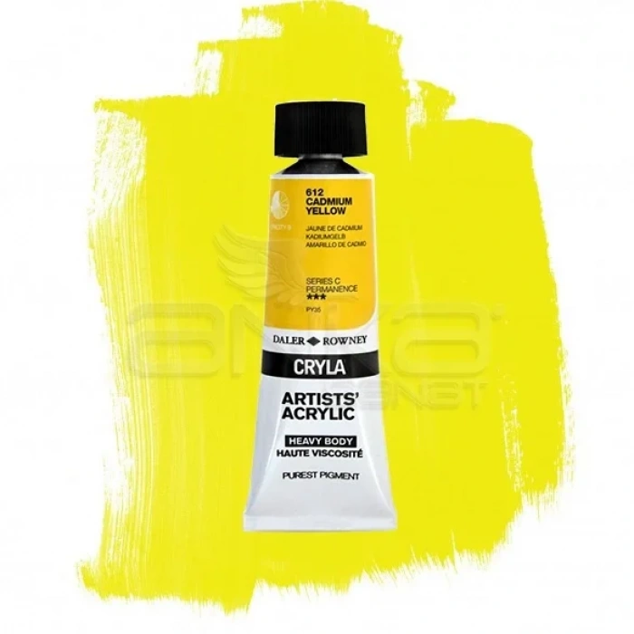 Daler Rowney Cryla Artist Akrilik Boya 75ml 612 Cadmium Yellow Seri C