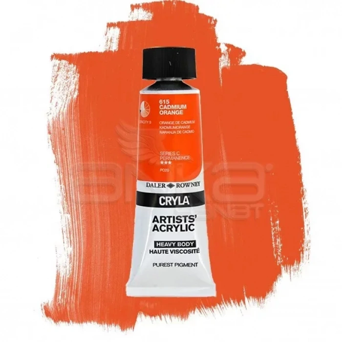 Daler Rowney Cryla Artist Akrilik Boya 75ml 615 Cadmium Orange Seri C