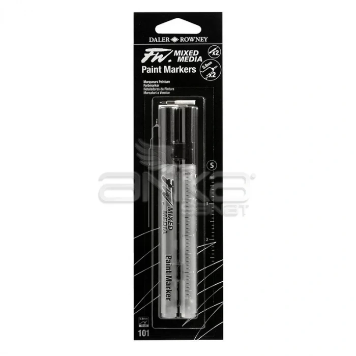 Daler Rowney Fw Mixed Media Paint Marker Sets 101 0,8mm Teknik Uç (s)