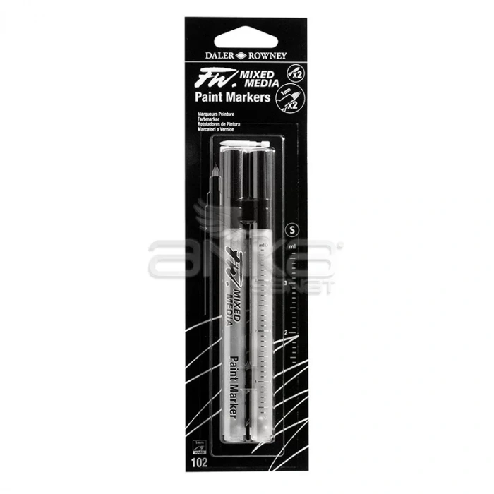 Daler Rowney Fw Mixed Media Paint Marker Sets 102 1mm Sert Uç (s)