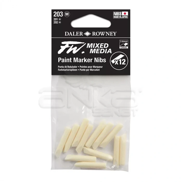 Daler Rowney Fw Mixed Media Yedek Uç 203 2-6mm (m) 12li