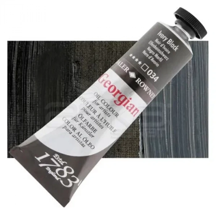 Daler Rowney Georgian Yağlı Boya 38ml No:034 Ivory Black
