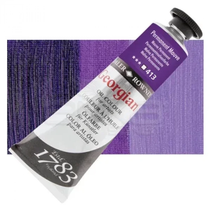 Daler Rowney Georgian Yağlı Boya 38ml No:413 Permanent Mauve