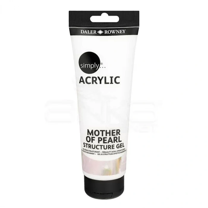 Daler Rowney Simply Mother Of Pearl Structure Gel 250ml