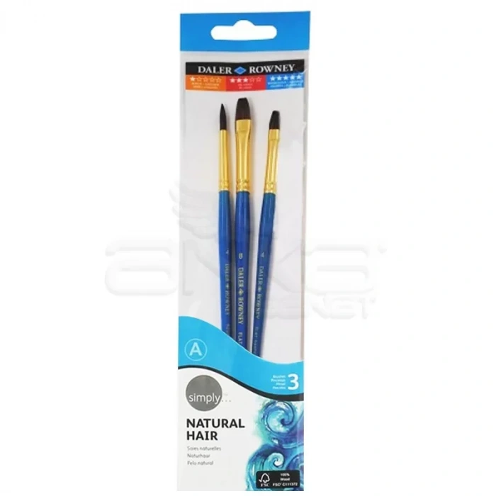Daler Rowney Simply Natural Hair  Seti 3lü