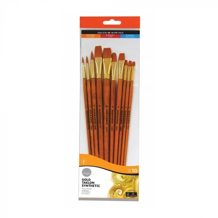 Daller Rowney Gold Taklon Sentetik Fırça Seti 10 Lu 216920110