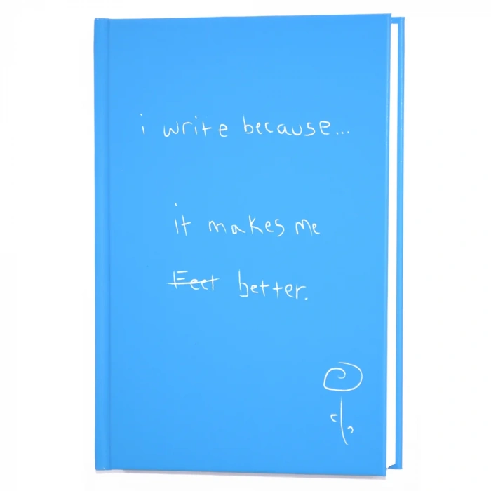 Deffter I Write Because It Makes Me Better Çizgili Not Defteri 14x20 cm 64631-9