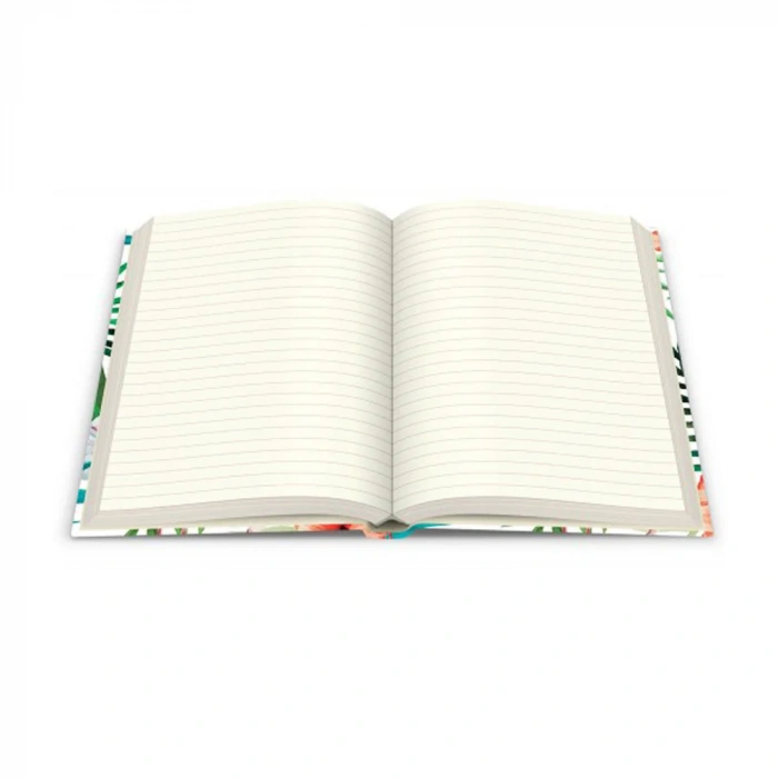 Deffter Paradise-Flamingo Flower/Sert Kapak Çizgili 14x20 Cm