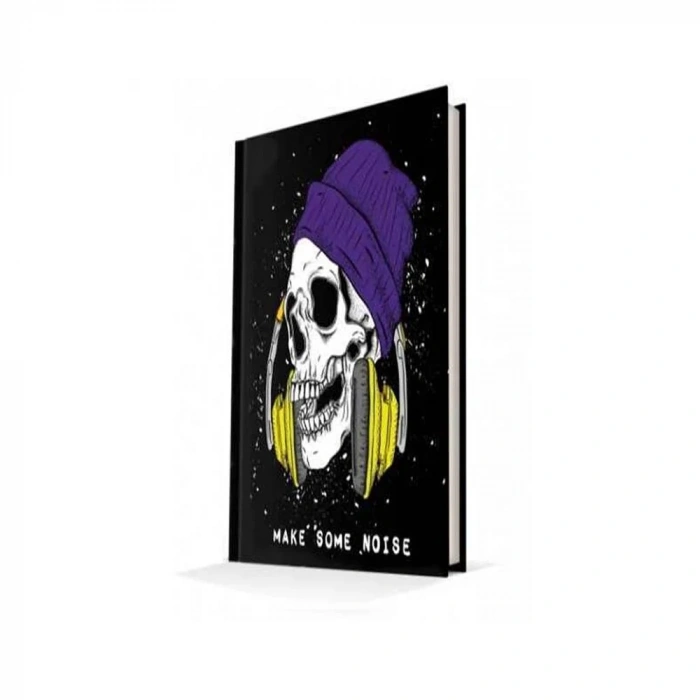 Deffter Skull Make Some Noise Sert Kapak Çizgili 14*22 64516-9