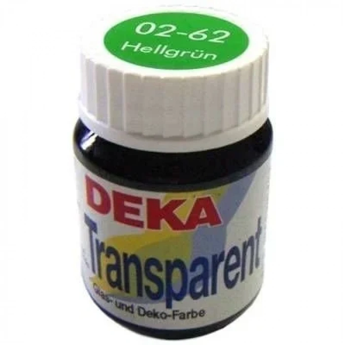 Deka Transparen Vitray Cam Boya 25ml 62 Açık Yeşil