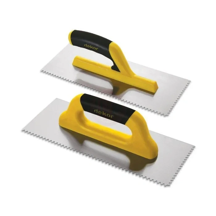 Dekor Hassan Seramik Malası Açık Plastik Saplı Üçgen Dişli Yay Çeliği 30 Cm