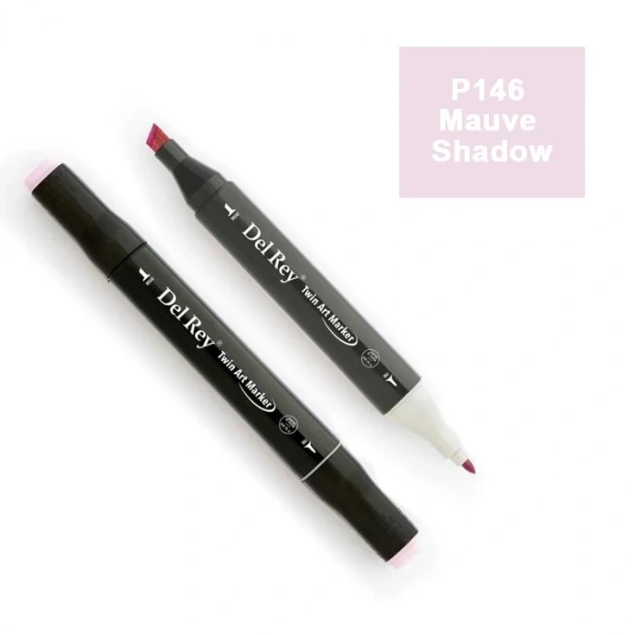 DEL REY TWIN MARKER P145 PALE LAVENDER ÇİFT UÇLU GRAFİK KALEMİ MN-DR145