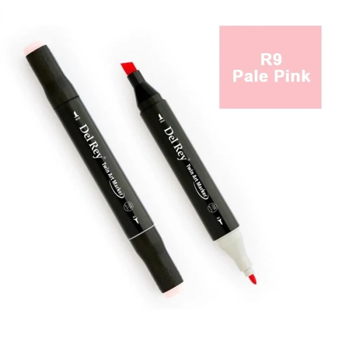 DEL REY TWIN MARKER RP9 PALE PİNK ÇİFT UÇLU GRAFİK KALEMİ MN-DR009