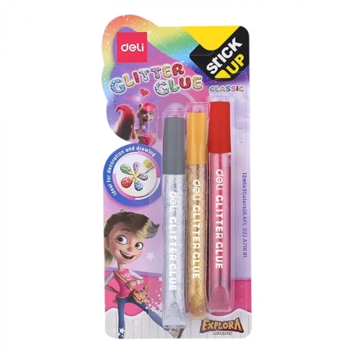 Deli A71001 Simli Yapıştırıcı 12ml 3lü