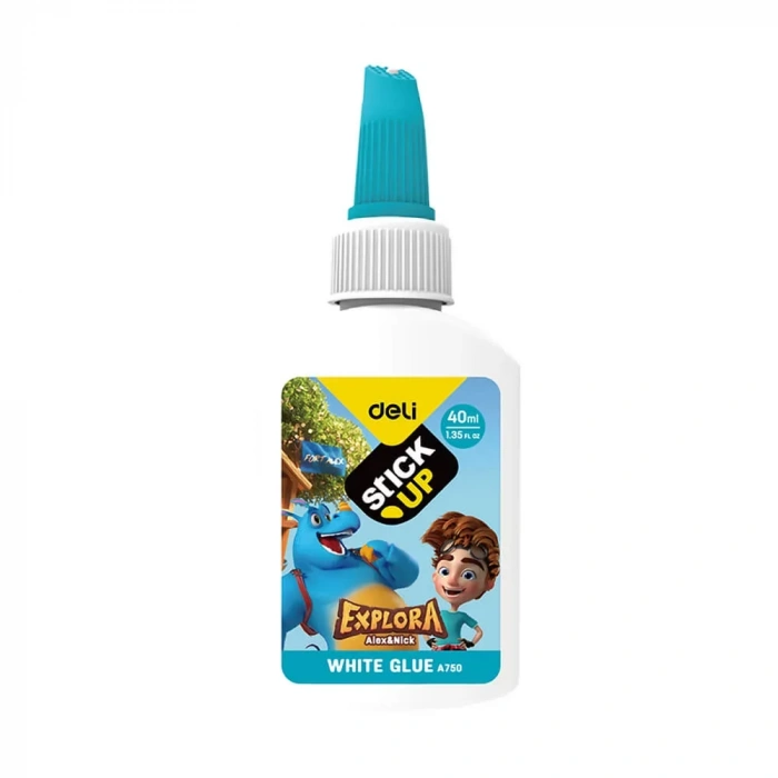 Deli Beyaz Tutkal Renkli Kapak 40 Ml A75000